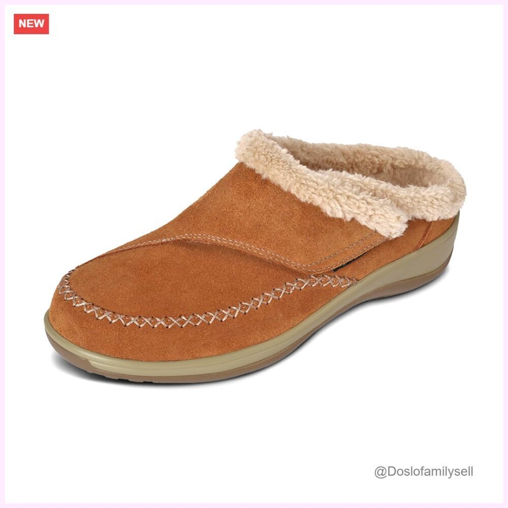 Women's Orthopedic Slippers with Arch Support Faux Fur Lined